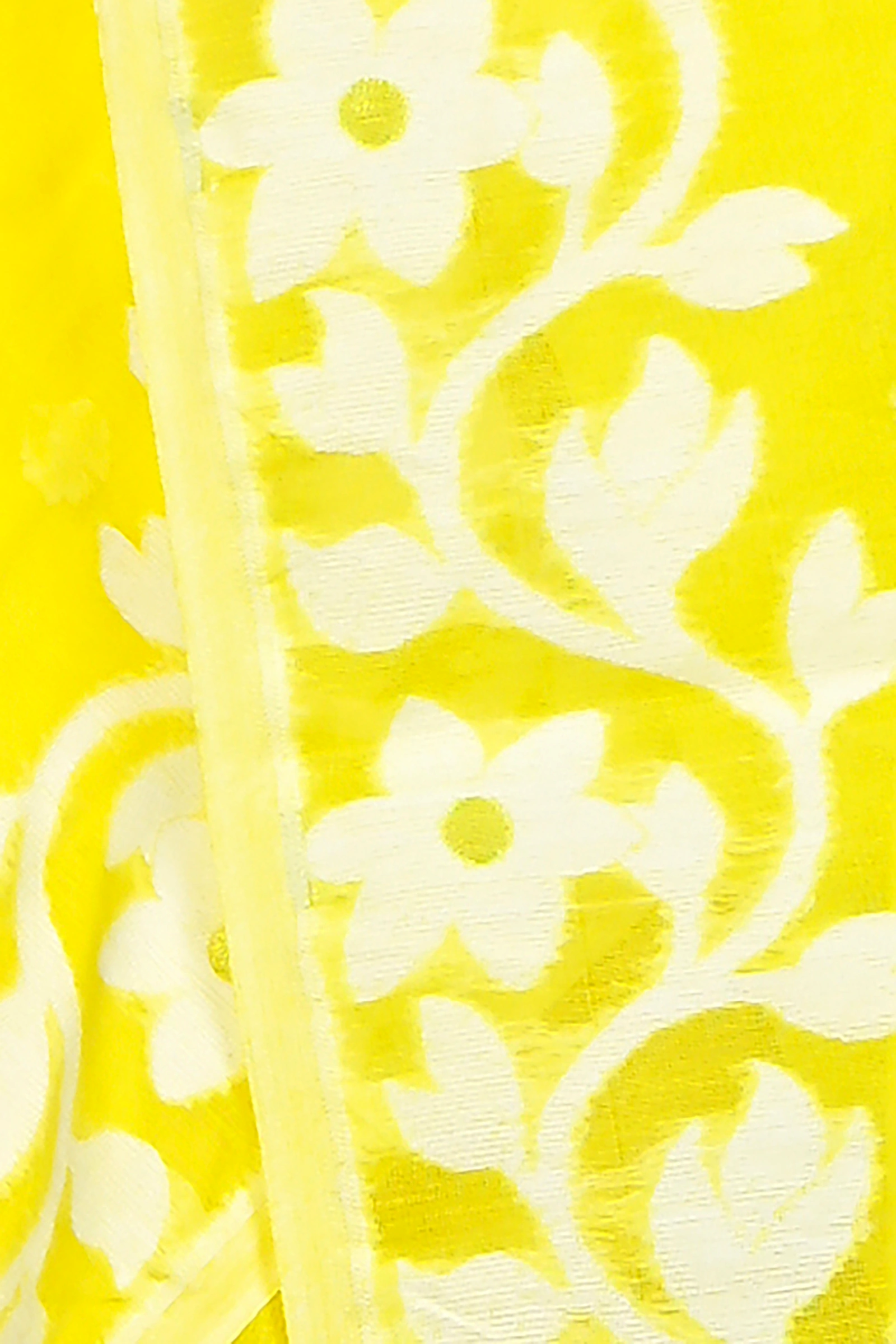 Yellow Cotton Blended Parinit Jamdani Saree (346)